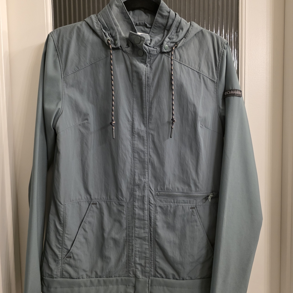 Columbia Slate Blue Lightweight Hooded Jacket